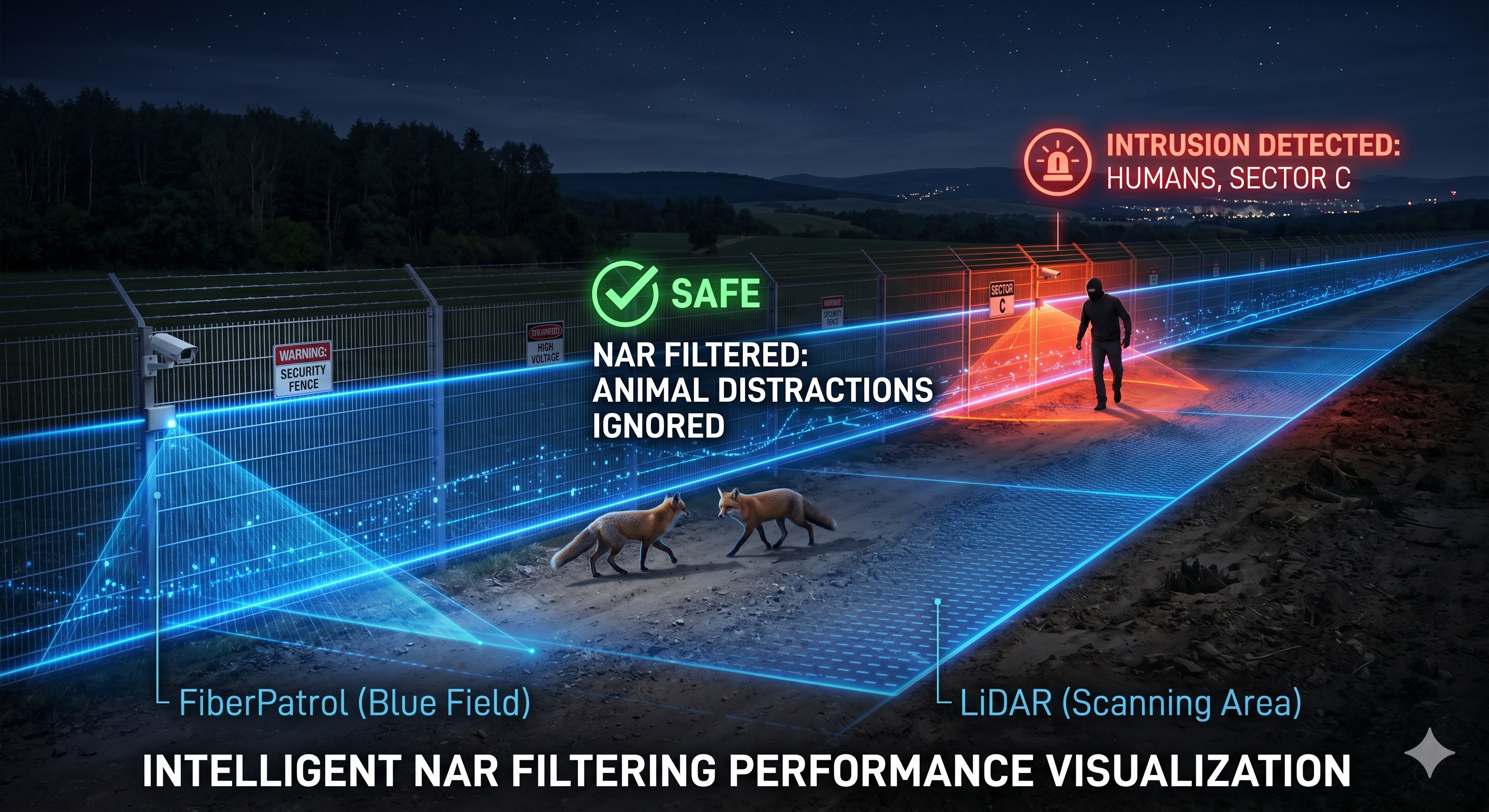 FiberPatrol 광섬유 센서와 LiDAR 연동